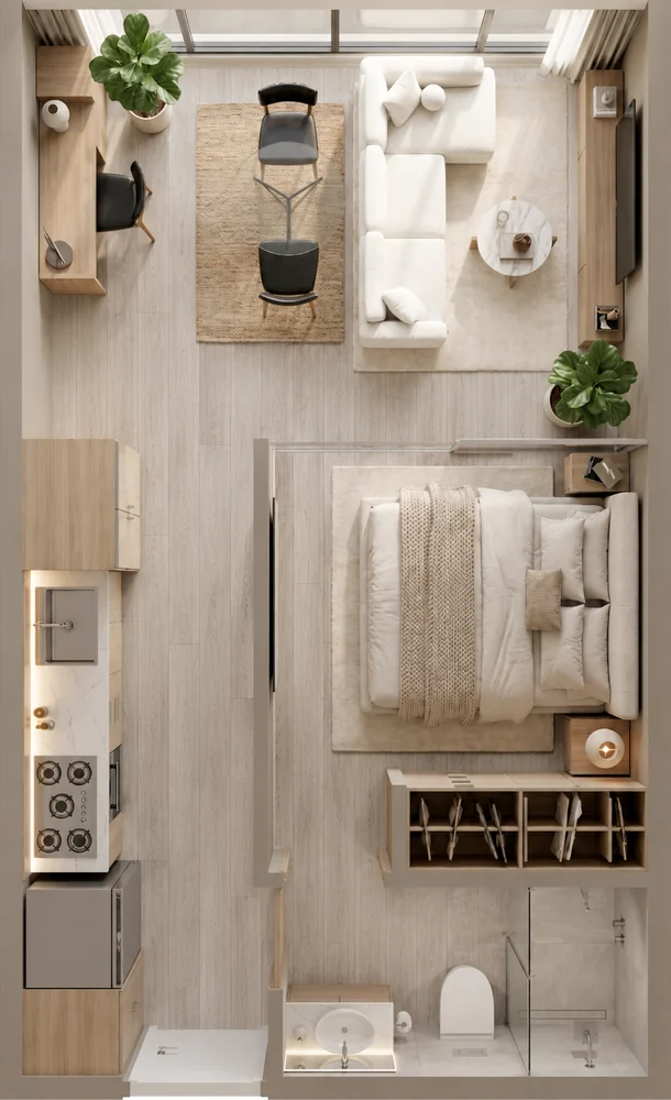 Plano del apartamento Plus de LINK